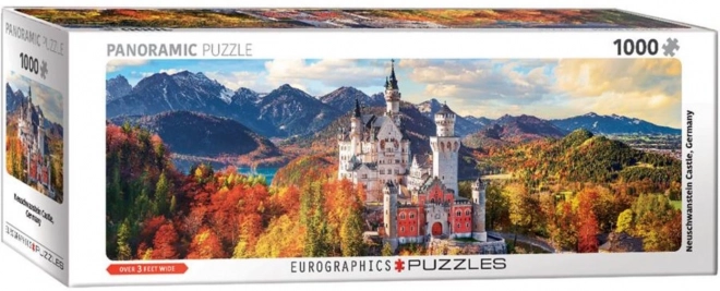 Panoramske puzzle dvorac Neuschwanstein, Njemačka 1000 dijelova
