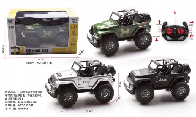Terensko RC vozilo s daljinskim upravljačem 22 cm
