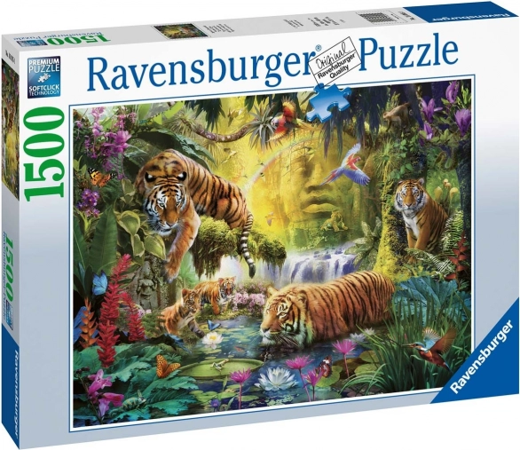 Puzzle od 1500 dijelova Mirni tigrovi RAVENSBURGER