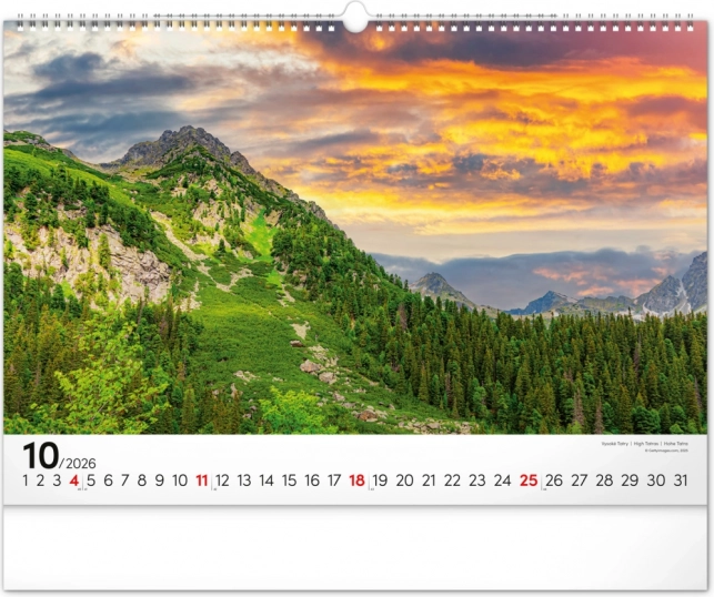 Zidni kalendar Magične Tatre 2026