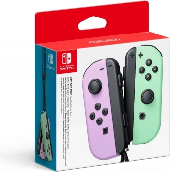 Joy-Con par u pastelnoljubičastoj i zelenoj
