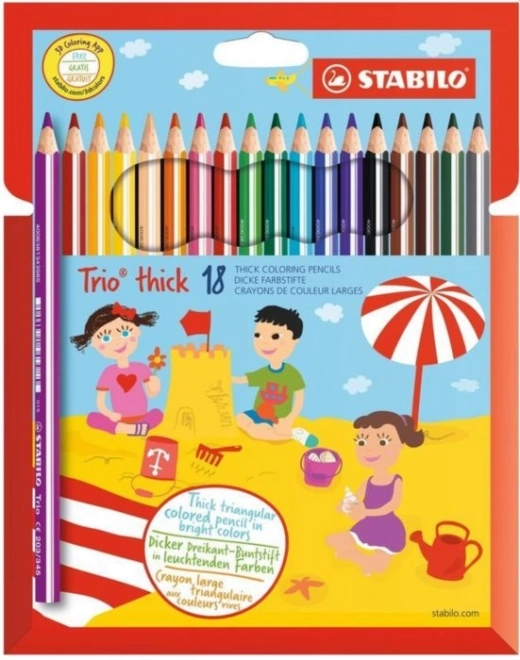 STABILO Trio snažan set od 18 bojica