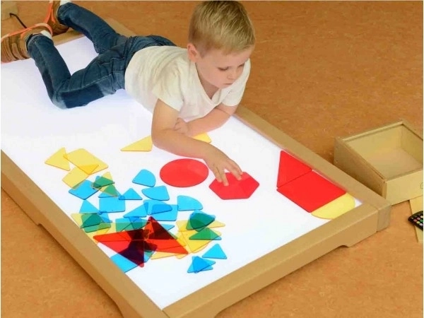 Masterkidz Kvadratna LED svjetlosna ploča u boji + set dodataka