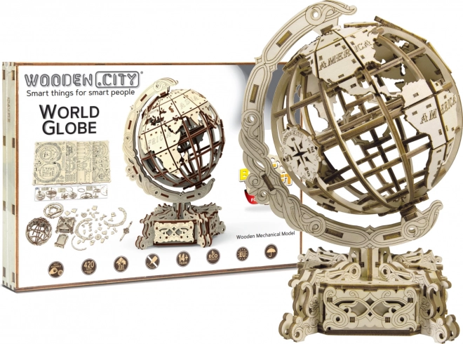 Wooden City 3D slagalica Globus 231 dijela