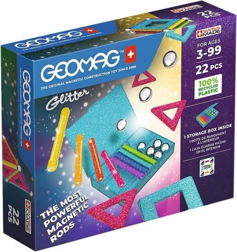 Geomag Glitter – magnetski konstruktor 22 dijelova