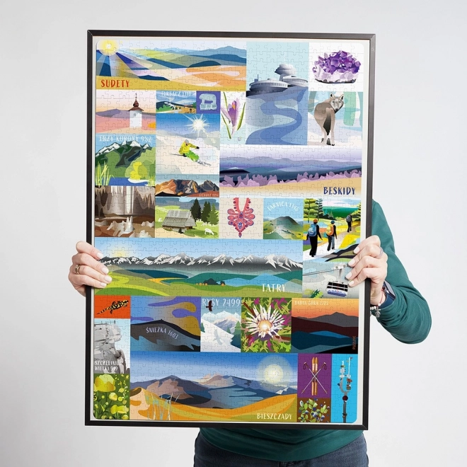 Puzzle Puzzlove Poljske planine 1000 dijelova