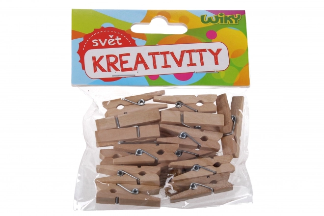 Drveni kvačice s užetom