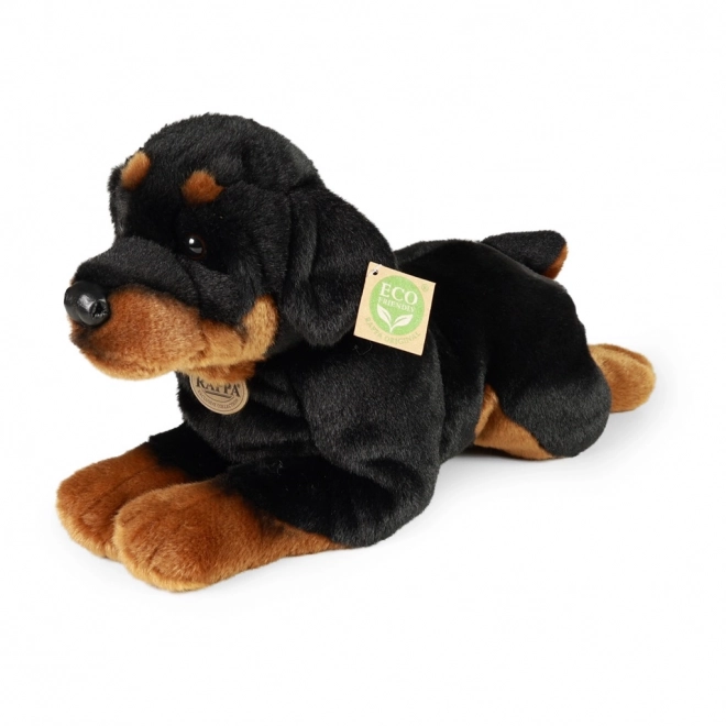 Plišani pas Rottweiler ležeći 39 cm ekološki