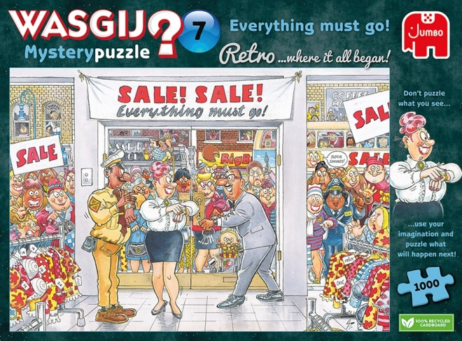 Puzzle Wasgij Mystery 7: Sve mora ići! 1000 dijelova