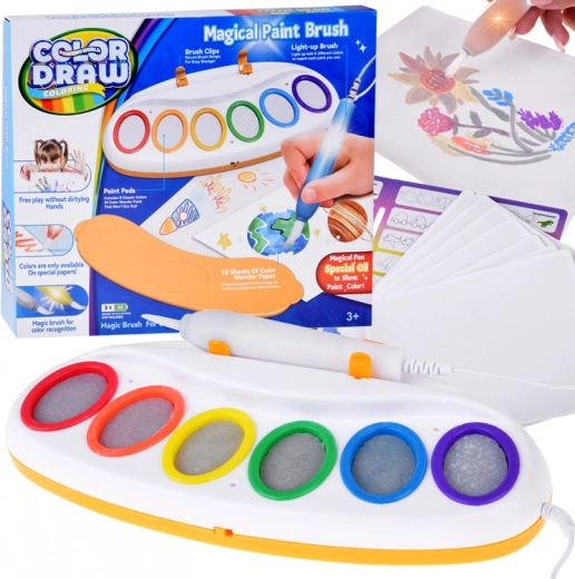 magični set za crtanje Color & Draw LED – čarobna kist-olovka za svjetlosno slikanje za djecu