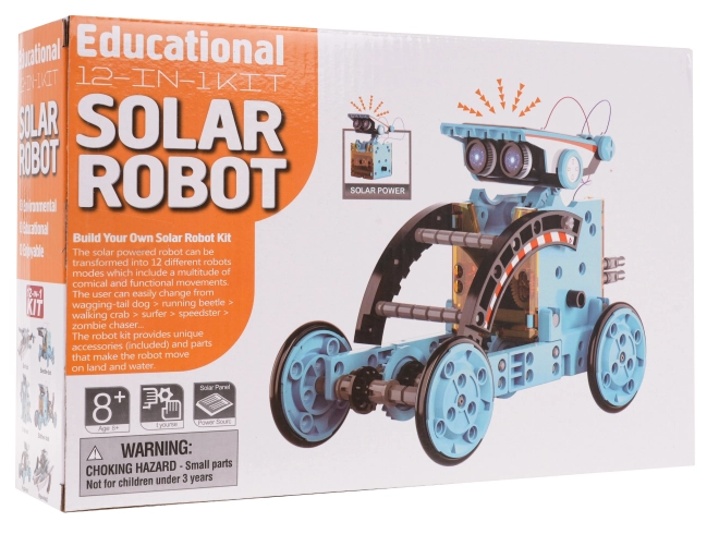 Konstrukcijski set solarnih vozila 12u1 narančasta – Plava
