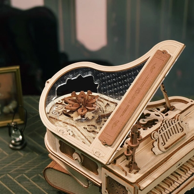 RoboTime 3D Drvene mehaničke puzzle Čarobni klavir (električni pogon)
