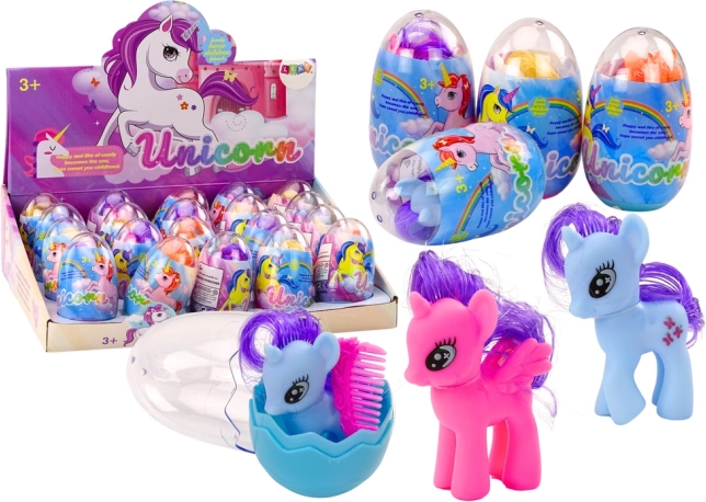 Figurica jednoroga s češljem u jajetu Magic Egg Mix
