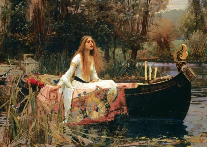 Puzzle ART: Gospa od Shalotta (1888) – muzejska serija, 2000 dijelova