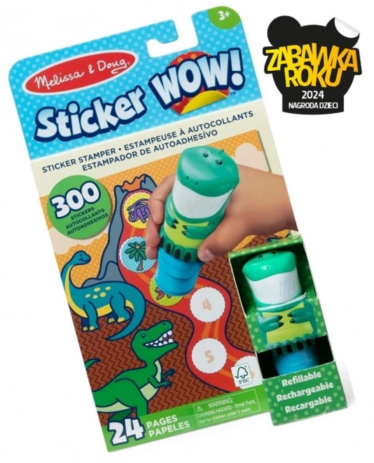 Kreativni set naljepnica s dinosaurima – Melissa & Doug