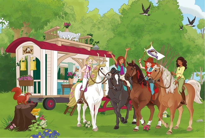 SCHMIDT Puzzle Schleich Susret s figuricom, 60 komada