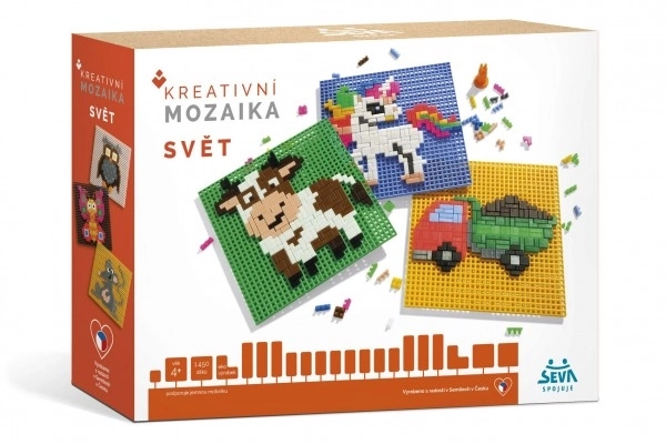Kreativna Mozaika Svijet Plastična Kockograditeljska