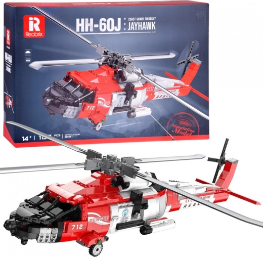 Konstruktorski set spasilačkog helikoptera Sikorsky HH-60J Jayhawk, 1137 dijelova