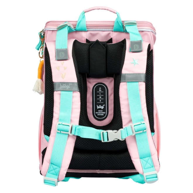 BAAGL 3 SET Zippy Duha roze: torba, pernica, vrećica