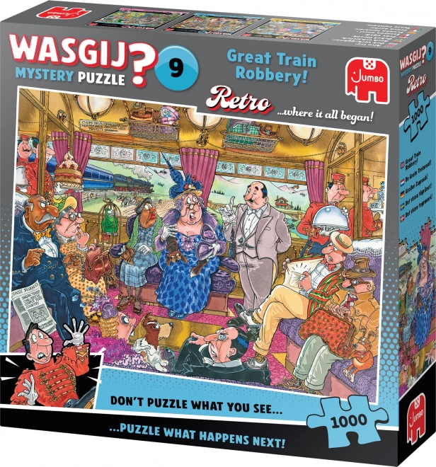 Jumbo Puzzle Wasgij Mystery 9: Velika vlakovna pljačka 1000 dijelova