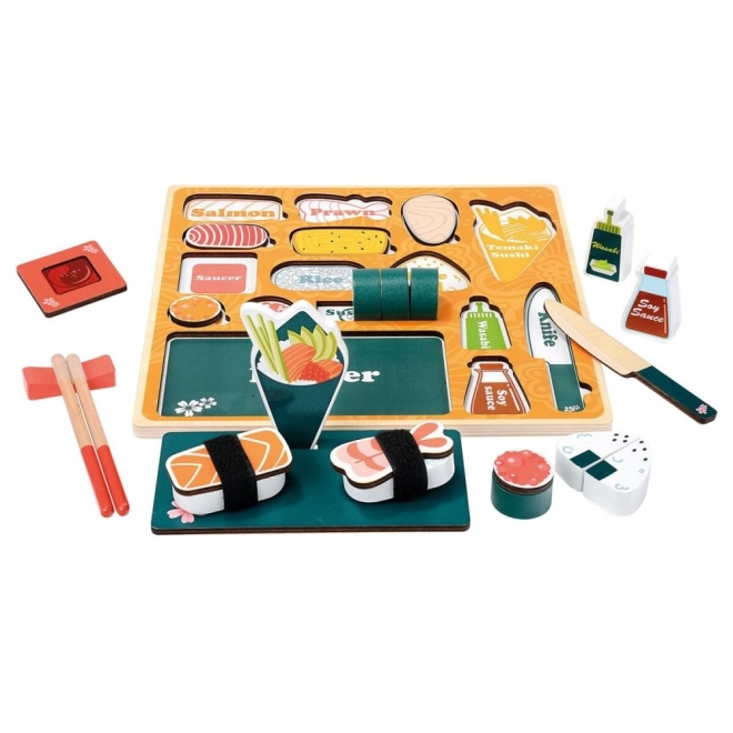 Drvene 3D puzzle Sushi bar od Bino