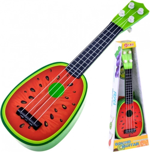 Dječje ukulele – plastična gitara 37 cm – Lubenica