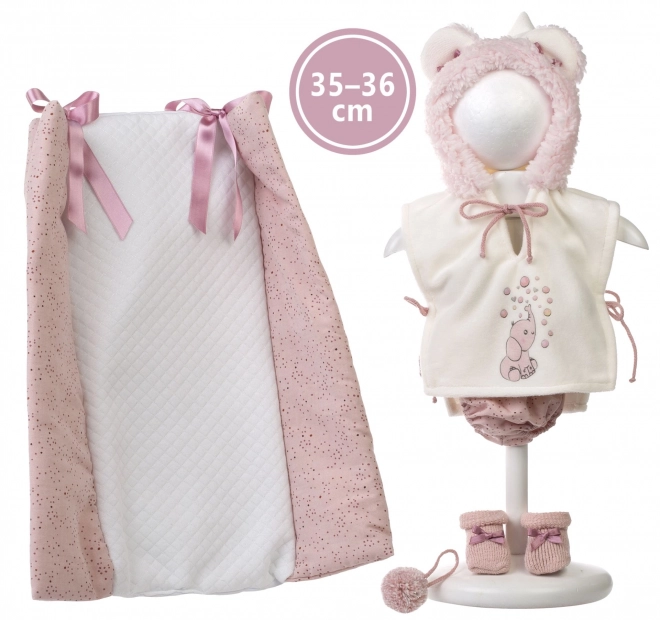 Llorens M635-44 odijelo za lutku bebu NEW BORN veličine 35-36 cm