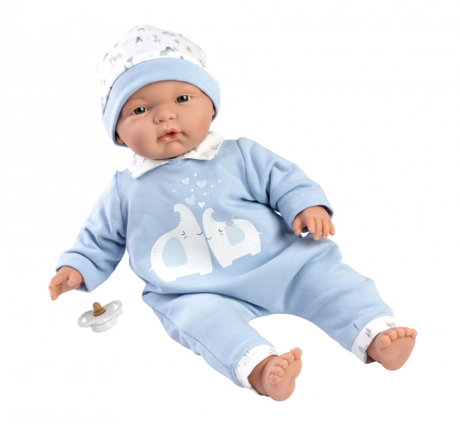 Llorens 13847 JOEL - realistična beba lutka s mekim tkaninskim tijelom - 38 cm