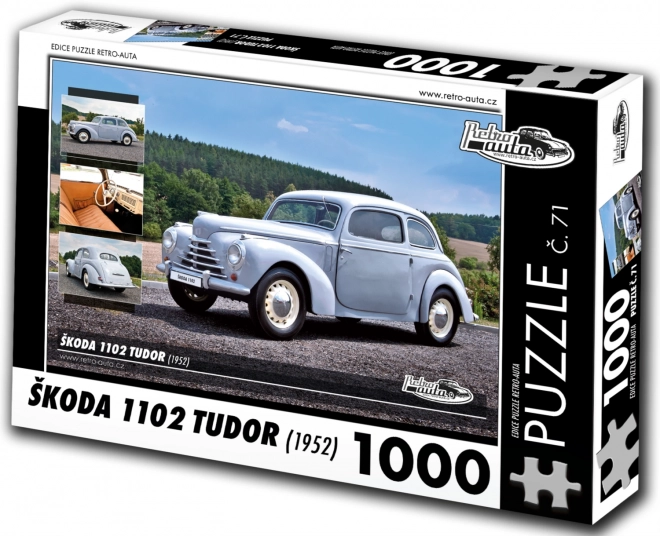 Puzzle Retro Automobili Škoda 1102 Tudor 1952 1000 dijelova