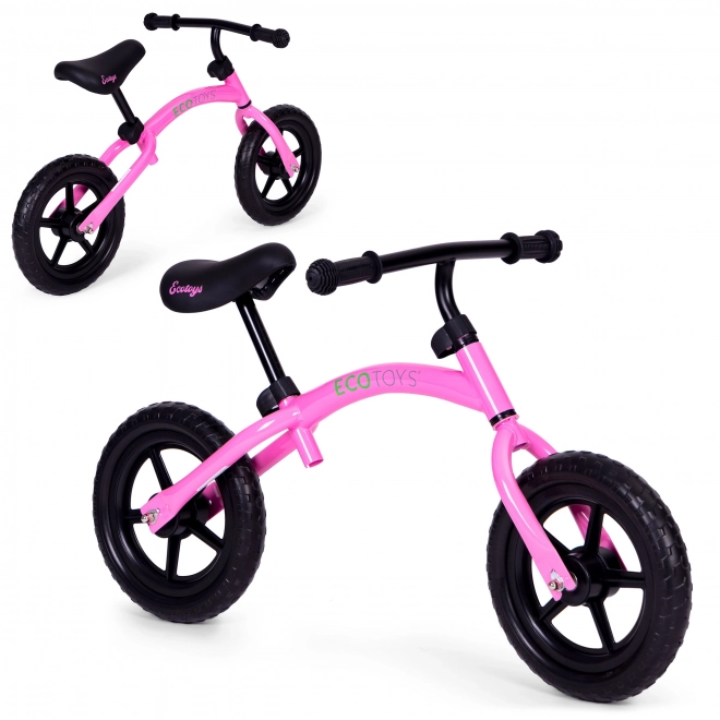 Dječje bicikl bez pedala ružičasto ECOTOYS