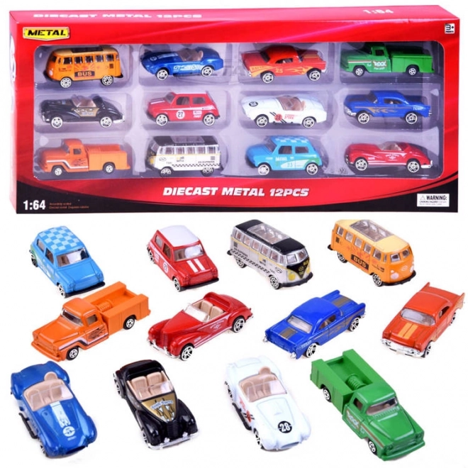 Set retro auta od metala