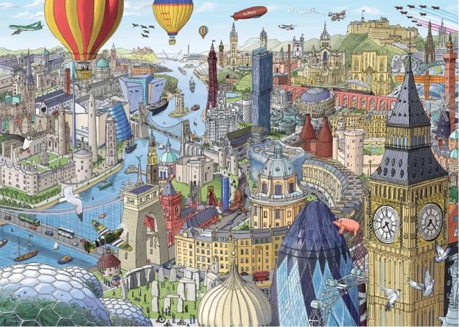 puzzle oko velike britanije i irske 1000 dijelova ravensburger