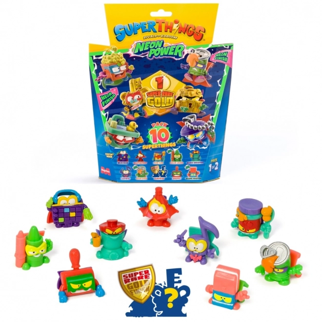 Kolekcionarska figurica SuperThings NeonPower - set 10 komada