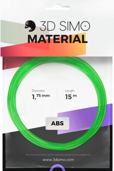 Filament ABS proziran 1,75 mm – uzorak 15 m