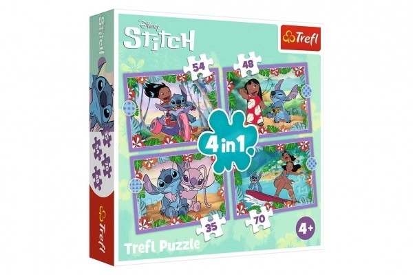 Puzzle Lilo & Stitch 4u1 Ludi dan Trefl