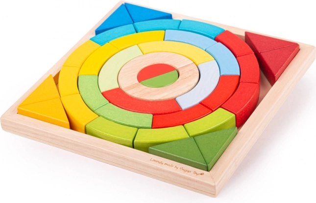 Bigjigs Toys drveni slagani lukovi i trokuti
