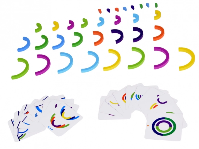 Montessori edukativne drvene puzzle šarena duga + zadaci ZA5328