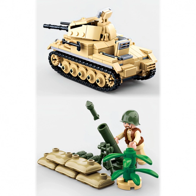 Sluban WWII M38-B0691 Njemački tenk Panzer II