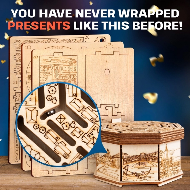 EscapeWelt 3D Drvena slagalica Secret Maze Box složena