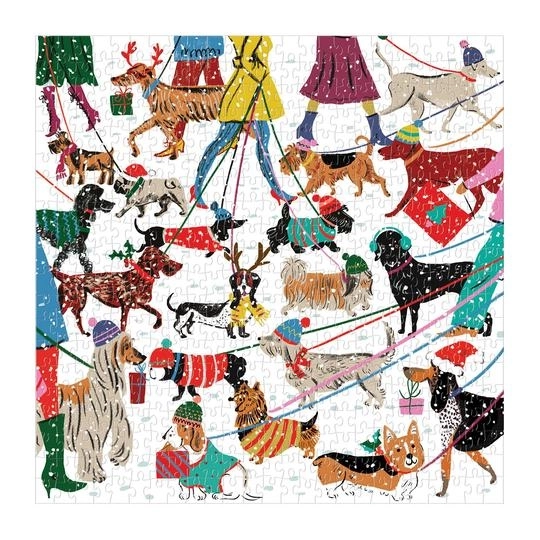 Galison puzzle zimski psići 500 dijelova