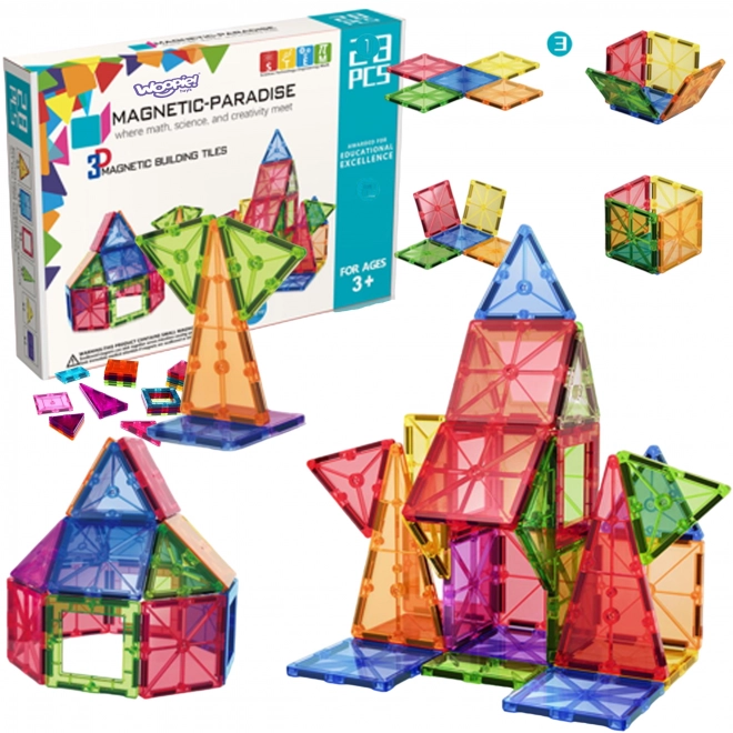 Magnetski građevni blokovi Montessori WOOPIE