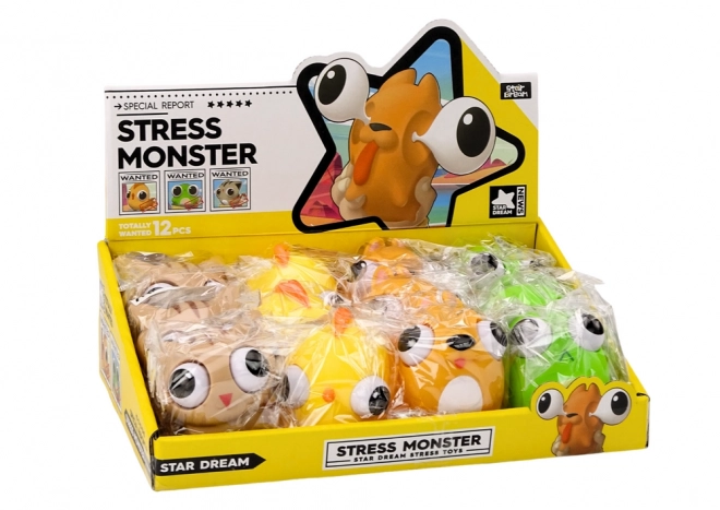 Antistresna igračka Happy Monster Squish Sensory MIX