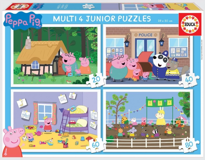 Educa puzzle Pepina praščića 4u1