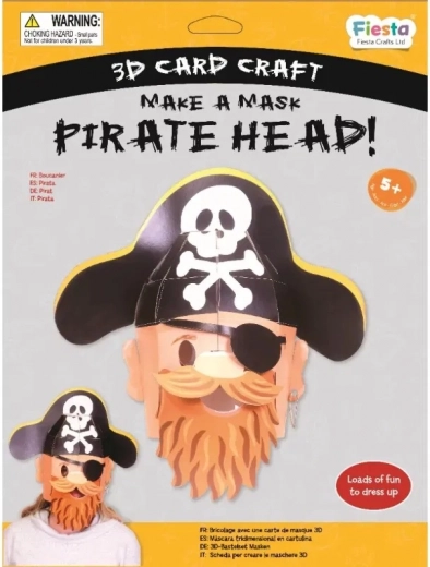 Kreativni set 3D maska Pirat