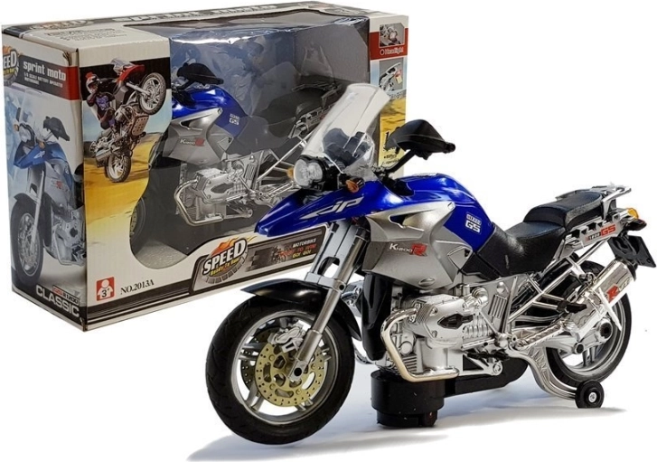 Motocikl na baterije sa svjetlima i glazbom – plavi