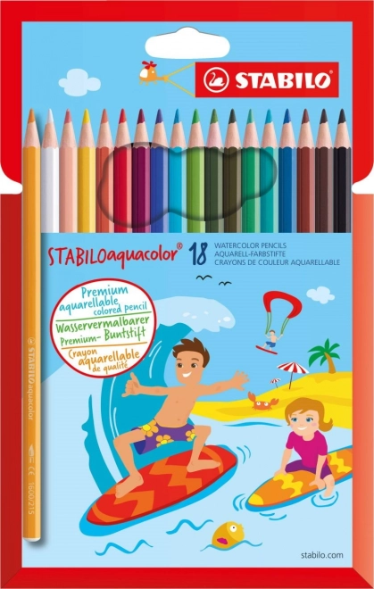 Set akvarelnih bojica STABILO Aquacolor 18 kom