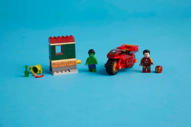 LEGO Marvel Super Heroes 76287 Iron Man s motociklom i Hulk