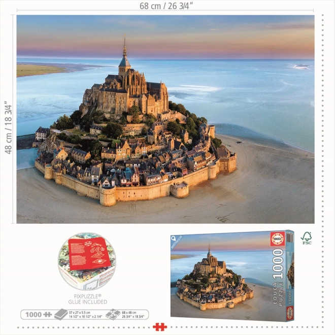 Zračna slagalica Mont Saint Michel 1000 dijelova