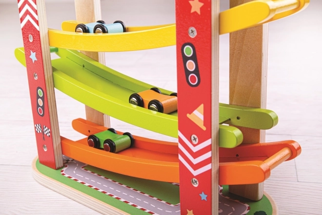 Drvena trkaća staza za automobile od Bigjigs Toys