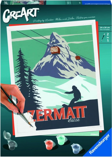 creart zermatt, švicarska – slikanje po brojevima